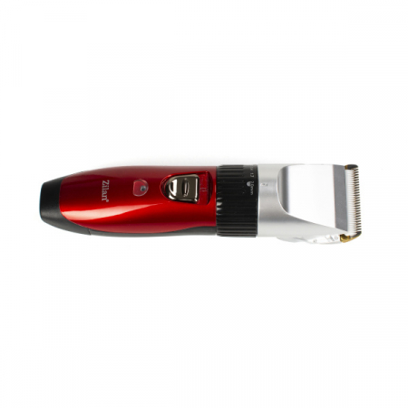 Aparat de tuns profesional fara fir, cu acumulator de schimb inclus, 4 marimi de schimb, perie de curatare si ulei incluse, Rosu [4]