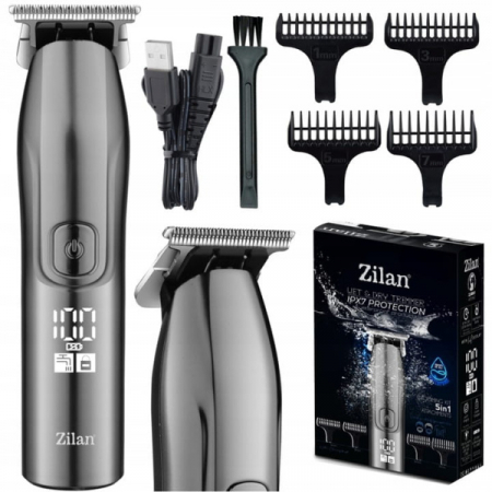 Masini de tuns si barbierit - Aparat de tuns 5 in 1 cu 5 dimensiuni de taiere, trimmer,rezistent la apa IPX7