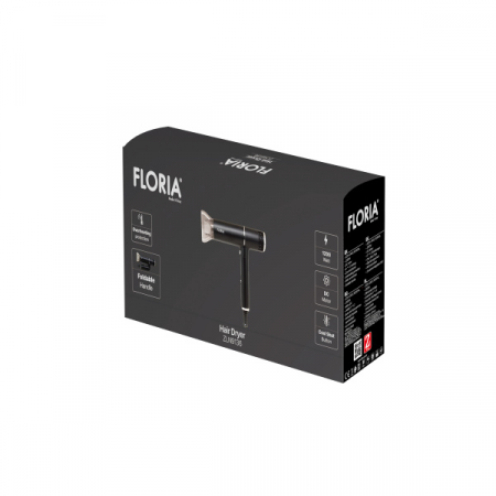 Uscator de par,3 trepte viteza, Putere 1200W, functie suflare aer rece [2]