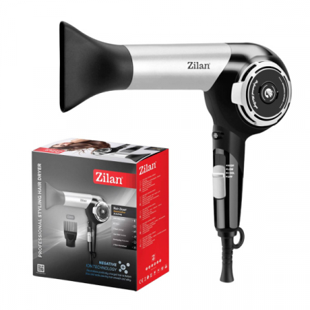 Uscator de par,Gri/Negru 1800W, 3 setari de temperatura, motor DC [3]