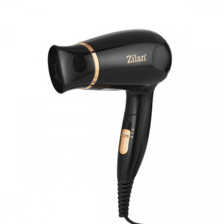 Uscator de par,Negru cu maner pliabil pentru voiaj , 1200 W, 2 viteze si temperatura, Concentrator [2]