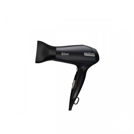 Uscatoare de par - Uscator de par,2000W, 2 trepte de viteza, 2 trepte de temperatura, cu aer cald si rece, Negru