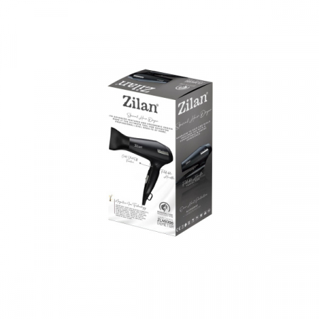 Uscator de par,2000W, 2 trepte de viteza, 2 trepte de temperatura, cu aer cald si rece, Negru [2]