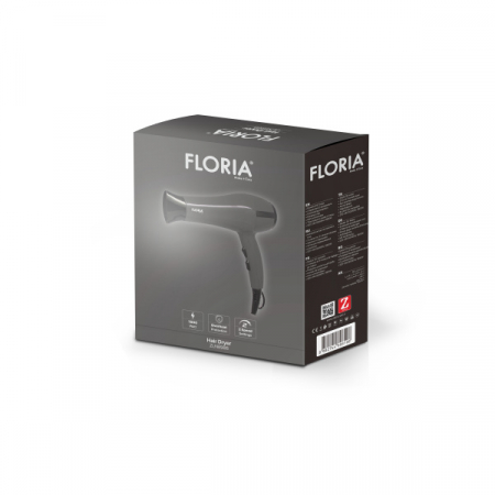 Uscator de par, Putere 1800 W, 2 Trepte de viteza, 3 Trepte de temperatura, Gri [1]
