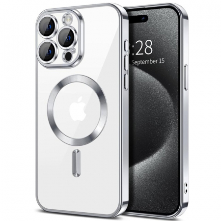 Huse - HUSA PENTRU IPHONE 16 PRO ARGINTIU