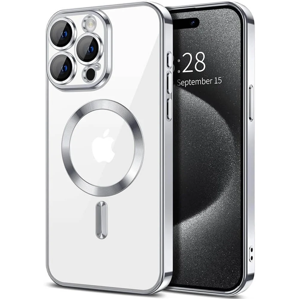 Huse - HUSA PENTRU IPHONE 16 PRO MAX ARGINTIU