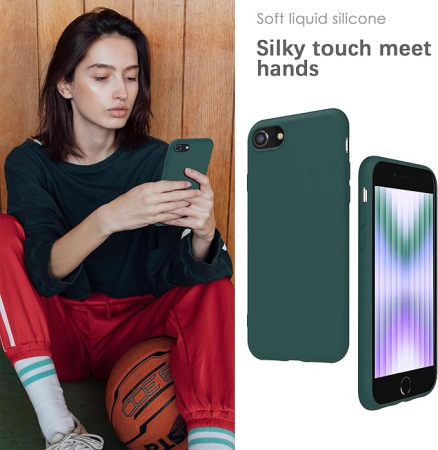 Husa Iphone 8 din silicon negru Slim [2]