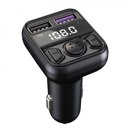 Încărcător Auto Bluetooth cu MP3 Player, Apeluri Hands-Free, Muzică și Dual USB [1]