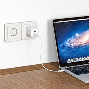Încărcător BZONE USB C, GaN III PD 50W PPS 48W 2 porturi 30W+20W USB-C Power Bank, încărcător rapid compatibil cu iPhone, Samsung Galaxy, Google Pixel, Huawei [9]