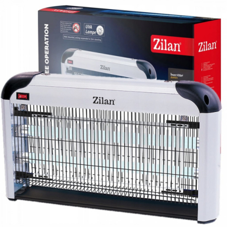 Aparat electric anti-insecte Gri, doua lampi cu UV, buton de pornire si oprire [1]