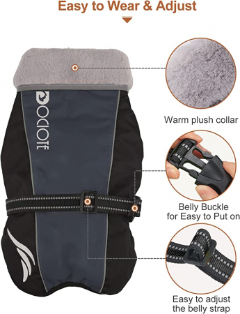 Jachetă de iarnă  pentru câini impermeabilă [5]