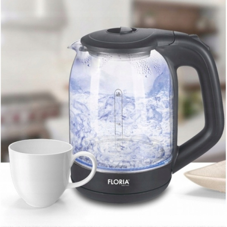Cana fierbator din sticla,Leduri iluminare apa, Putere 1500 W, Capacitate 1.8L [4]