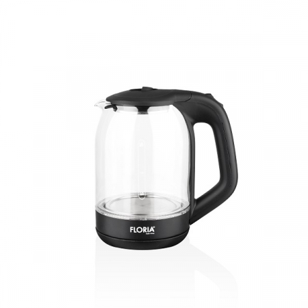 Fierbatoare electrice - Cana fierbator din sticla,Leduri iluminare apa, Putere 1500 W, Capacitate 1.8L