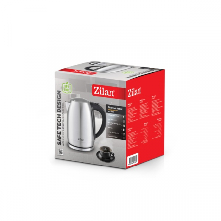 Fierbator electric Wasserkocher din inox, putere maxima 2200 W, capacitate 1.7 L, filtru, Negru [4]