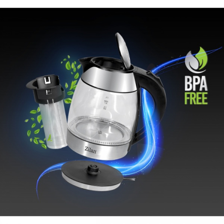 Fierbator de apa cu filtru pentru ceai, capacitate 1.8 litrii, putere 2200W [8]
