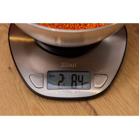 Cantar alimentar digital,ecran LED, indicator de baterie scazuta, inox [4]