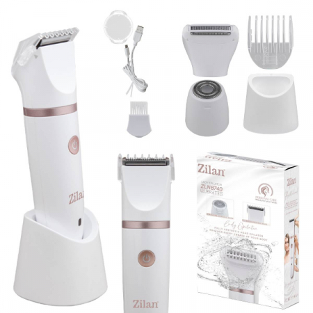Ingrijire personala & Cosmetice - Aparat de epilat Alb, 3 capete de epilare, 3 nivele de taiere, perie pentru curatare