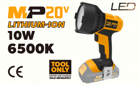 Bormasini cu acumulator - Lampa de lucru cu LED fara acumulator Li-ion, 10W, 6500K, MP
