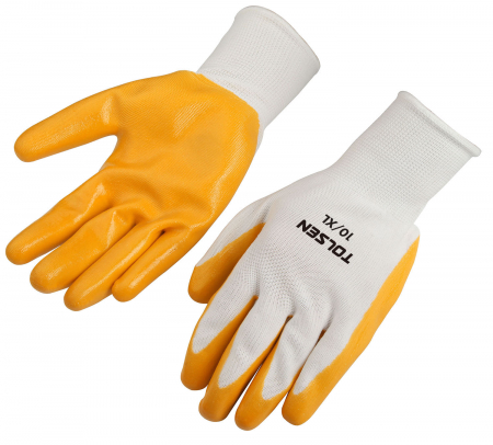 Echipamente protectie - Manusi de lucru 10 (XL) cu nitril galben