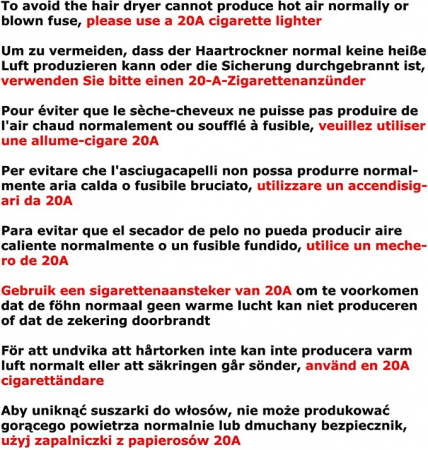 Mini suflata pliabila de caldura pentru masina, control cu doua viteze C-Funn, 220 W - 12 V [2]