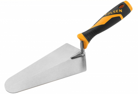 Scule constructii - Mistrie pentru zidit caramizi maner din plastic 175 mm , GRI
