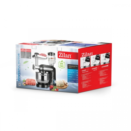 Mixer,blender si masina de tocat 3 in 1,6+1 nivele de control al vitezei, 1400W [5]