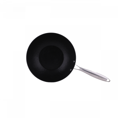 Tigai - Tigaie Wok, Diametru 28 cm, 7 straturi de material, Maner nituit, Compatibil cuptor si masina de spalat vase