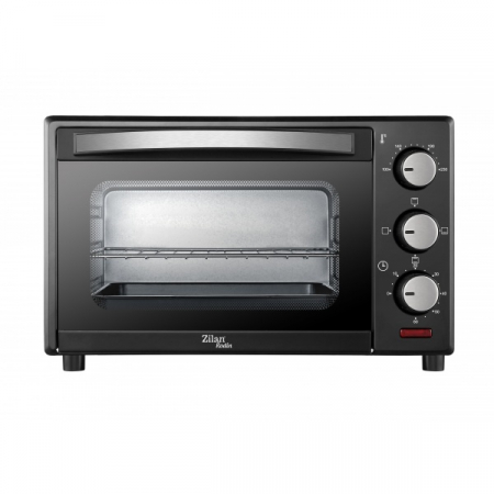 Cuptoare electrice - Cuptor electric,1200 W,15 Litri,Temperatura Reglabila,Geam Duble, Negru
