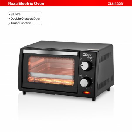 Mini cuptor,9L, 800W, Geam dublu,Temporizator 60 min [1]