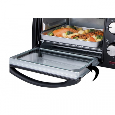 Mini cuptor,9L, 800W, Geam dublu,Temporizator 60 min [15]