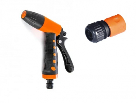 Casa, Gradina & Bricolaj - Pistol pentru stropit cu jet reglabil plus 2 mufe rapide 1/2 cadou