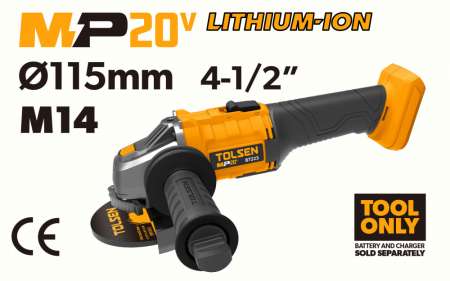 Scule constructii - Polizor unghiular fara fir Li-ion, 115mm, nu include bateria