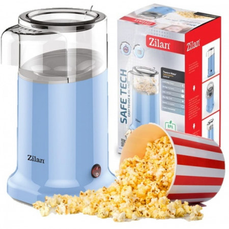 Aparat Pentru Popcorn, Putere 1200W, sistem cu jet de aer cald, Bleu [4]