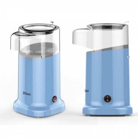 Aparat Pentru Popcorn, Putere 1200W, sistem cu jet de aer cald, Bleu [1]