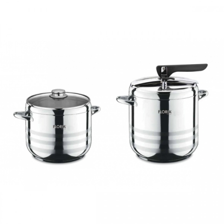 Oale - Set Oala sub presiune inox 5L + 7L