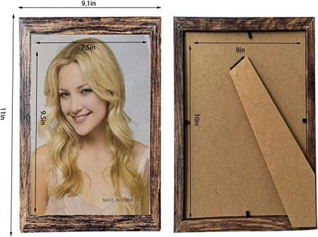 Set de 3 rame foto pătrate 8x10 din lemn MDF și plexiglas [5]