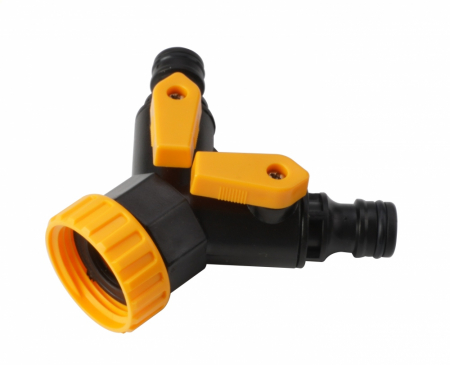 Gradinarit - Ramificator 2 canale, reglabil, filet interior 3/4" + 1", di