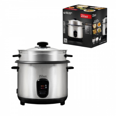Aparat de gatit 2 in 1 orez si alimente la abur,capacitate 1.5L,500W, sistem anti-alunecare [10]