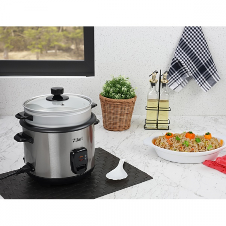 Aparat de gatit 2 in 1 orez si alimente la abur,capacitate 1.5L,500W, sistem anti-alunecare [6]