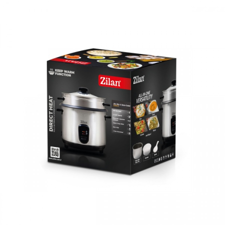 Aparat de gatit 2 in 1 orez si alimente la abur,capacitate 1.5L,500W, sistem anti-alunecare [11]