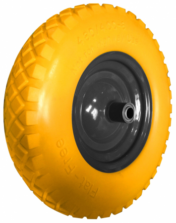 Accesorii constructii - Roata pentru roaba poliuretan fara camera, 16""x4""-8 (Indus