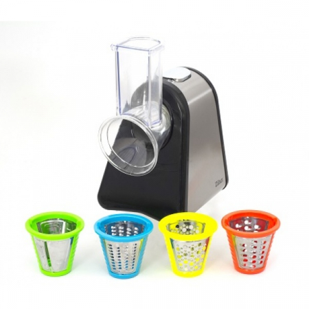 Prepararea mancarii - Razatoare si Feliator Fresh, Putere 200W, 4 accesorii, Inox