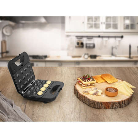 Sandwich-maker ZILAN 5 in 1,Inox 800 W, 5 tipuri de placi grill, triunghi, sandwich, waffle, nuci, [10]