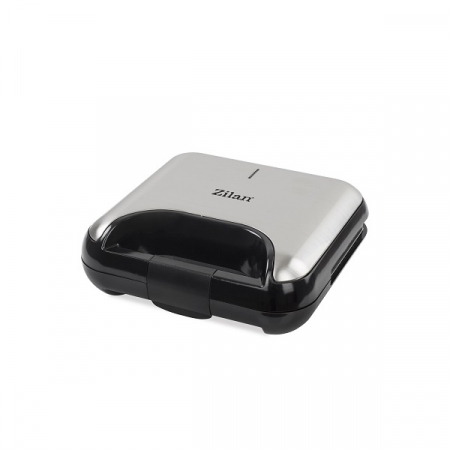 Electrocasnice bucatarie - Sandwich-maker ZILAN 5 in 1,Inox 800 W, 5 tipuri de placi grill, triunghi, sandwich, waffle, nuci,