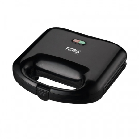 Sandwich maker - Sandwich Maker, Putere 750W, Placa de tip grill, Antiaderenta, indicator luminos, Negru