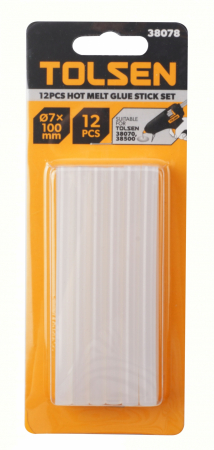 Pistoale de lipit - Set de 12 batoane de adeziv cu topire termica 7x100 mm