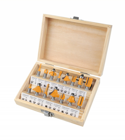 Freze si carote - Set de 15 varfuri de freza din carburi (Industrial)