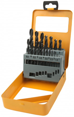 Burghie metal - Set de 19 burghie HSS 1-10 mm