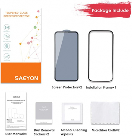 Huse - Set de 2 folii de protecție compatibil pentru Apple iPhone 12 Mini