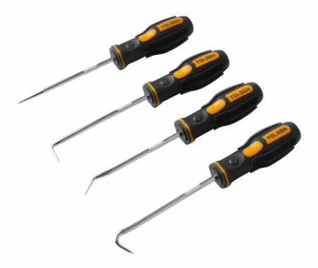 Surubelnite - Set de 4 mini strapungere si carlig, Tolsen